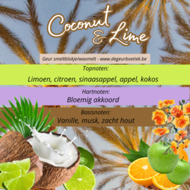 Geur smeltblokje - Coconut & Lime