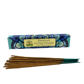 Natuurlijke Indiase wierook - Patchouli & Nag Champa