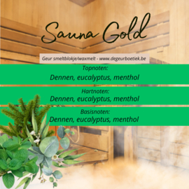 Geur smeltblokje - Sauna Gold