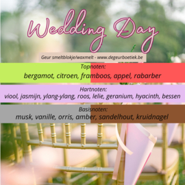 Geur smeltblokje - Wedding Day