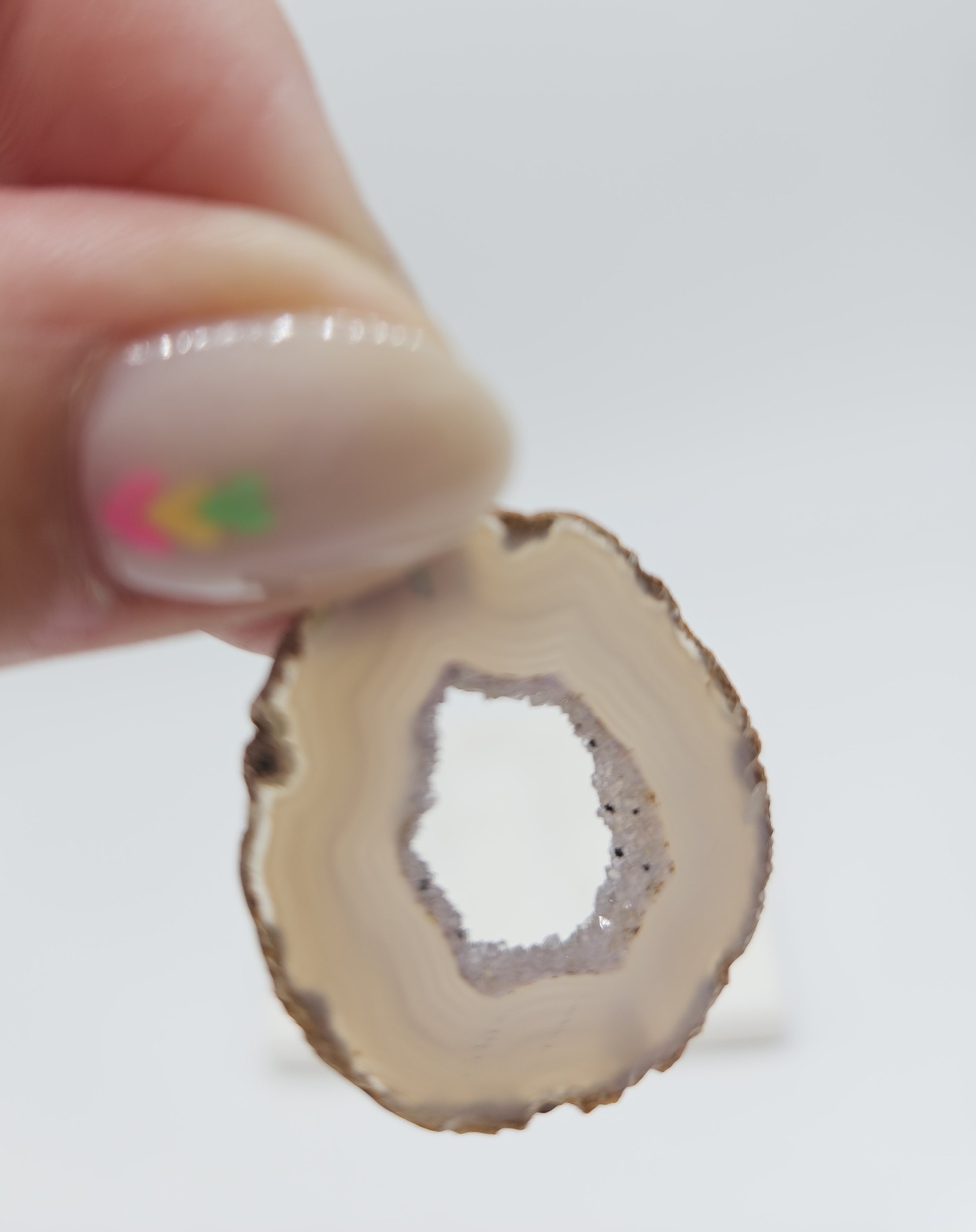 Agaat Geode Hanger met Druzy