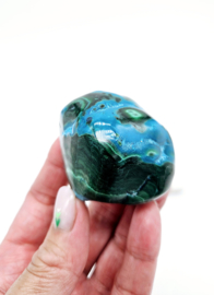 Malachiet met Chrysocolla (zie filmpje)