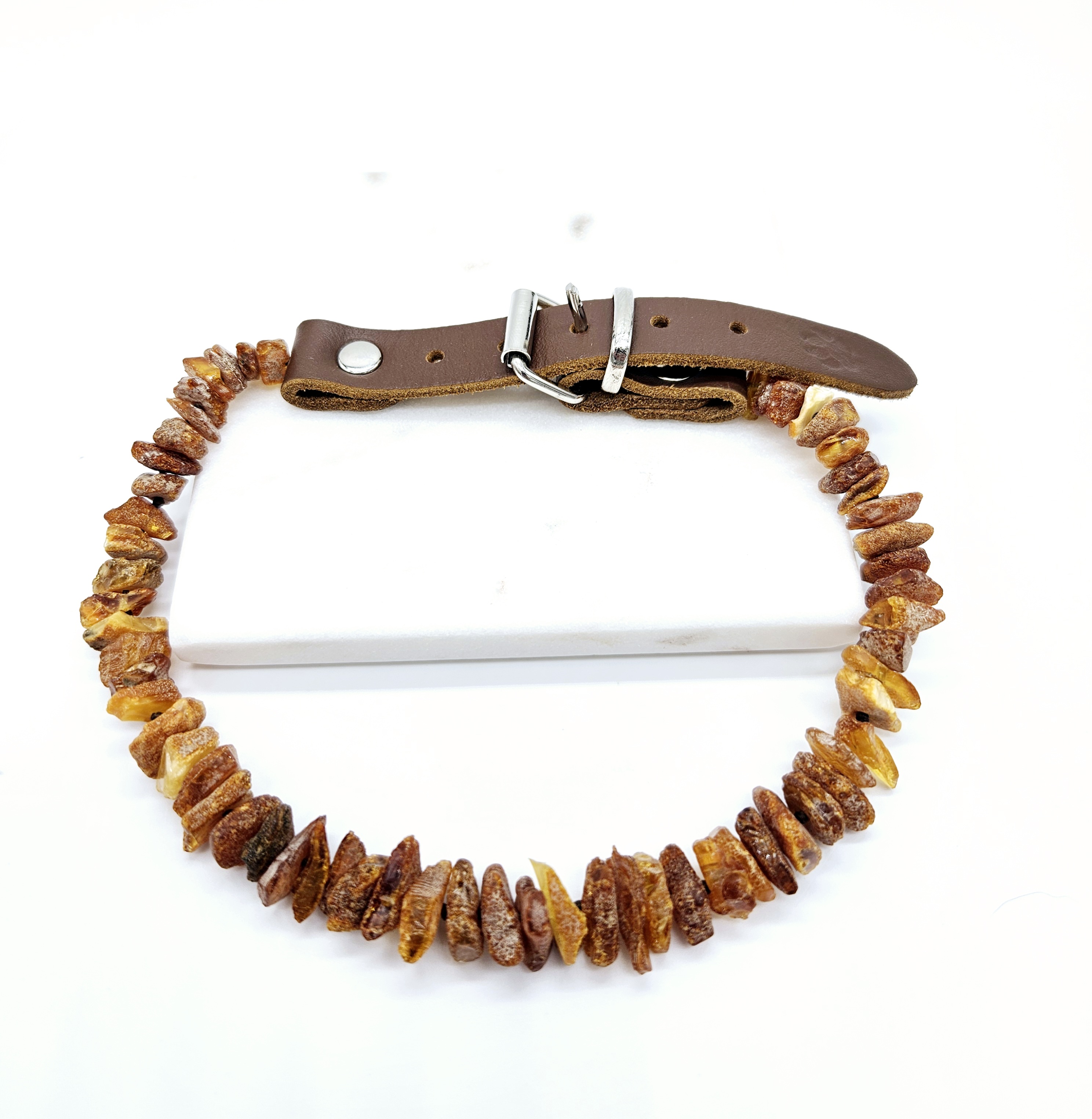 Barnsteen honden halsband 45-50 (XL)