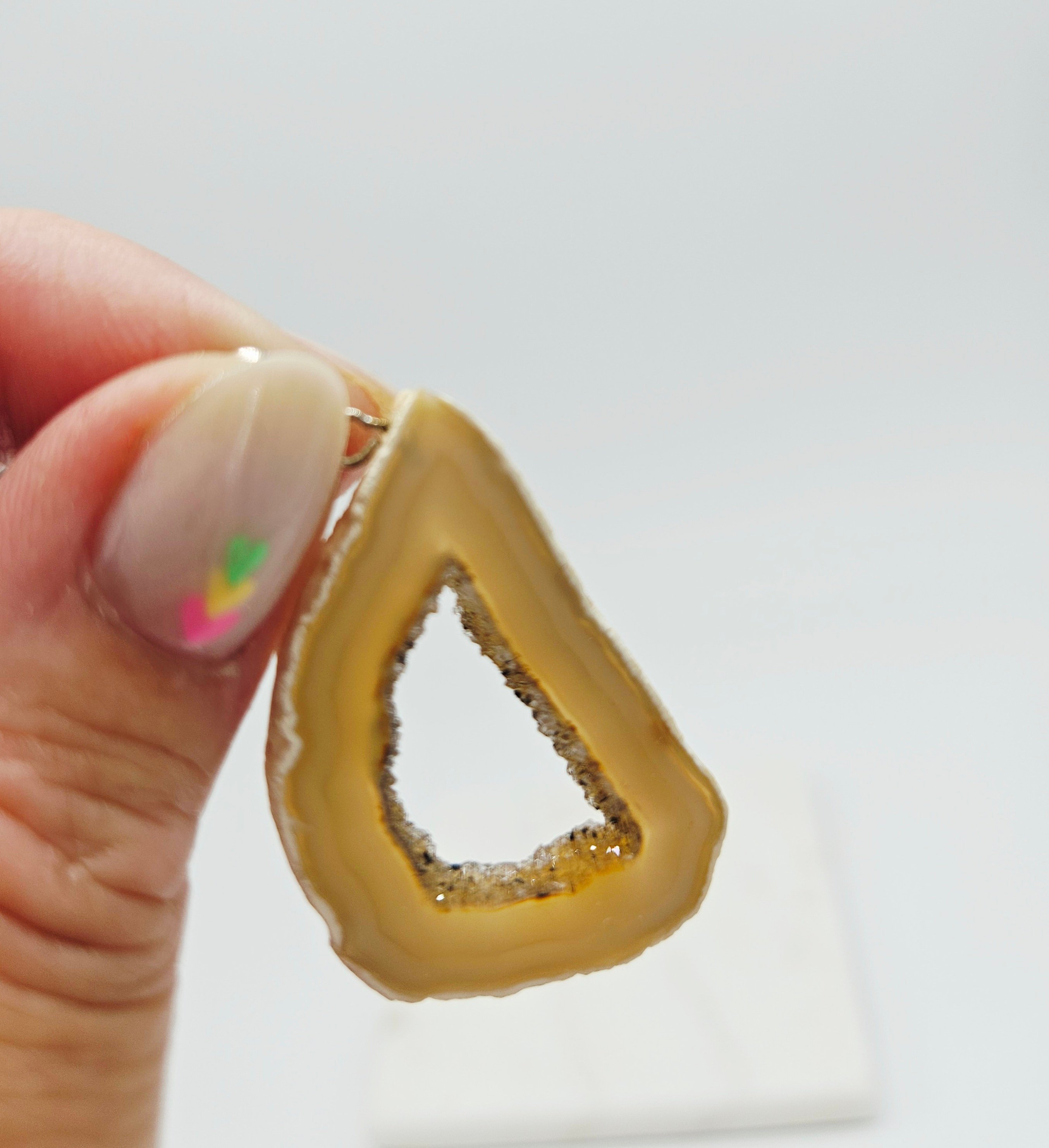 Agaat Geode Hanger met Druzy