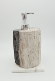 Versteend Hout Zeepdispenser (zie filmpje)