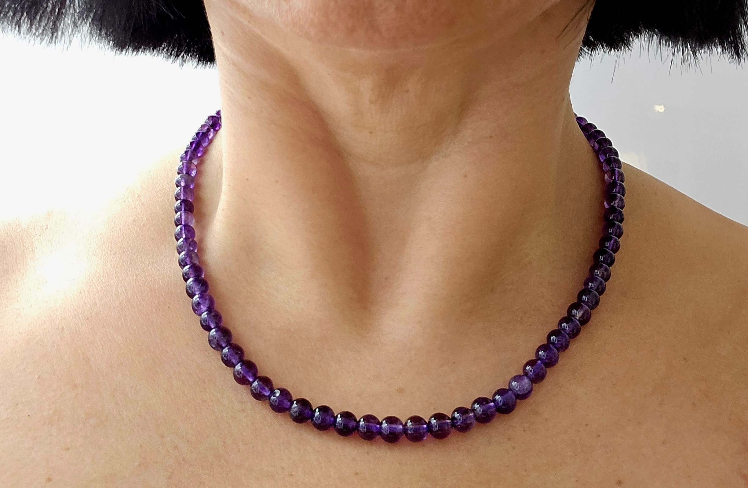 Amethist Ketting met Slotje
