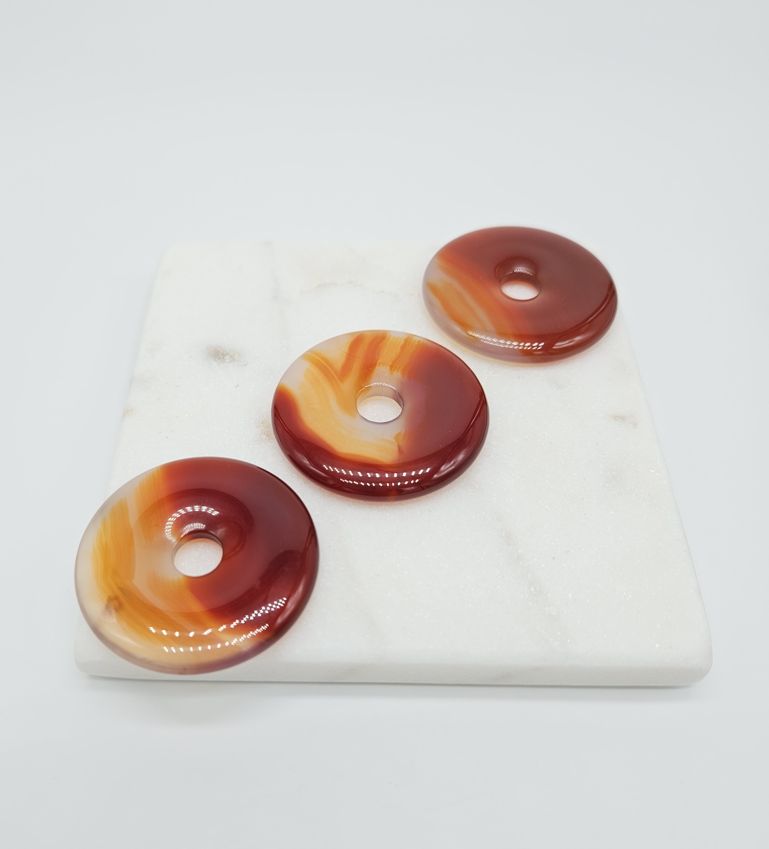 Carneool Donut 40mm