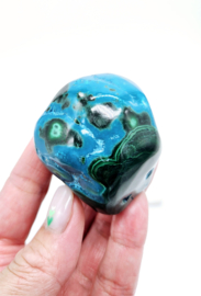 Malachiet met Chrysocolla (zie filmpje)