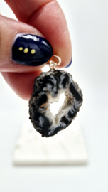 Agaat Geode Hanger (zie filmpje)