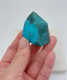 Chrysocolla met Malachiet (Uniek stuk)