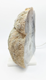 Agaat Lamp met Druzy (zie filmpje)