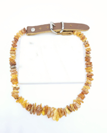 Barnsteen honden halsband 40-45cm (L)