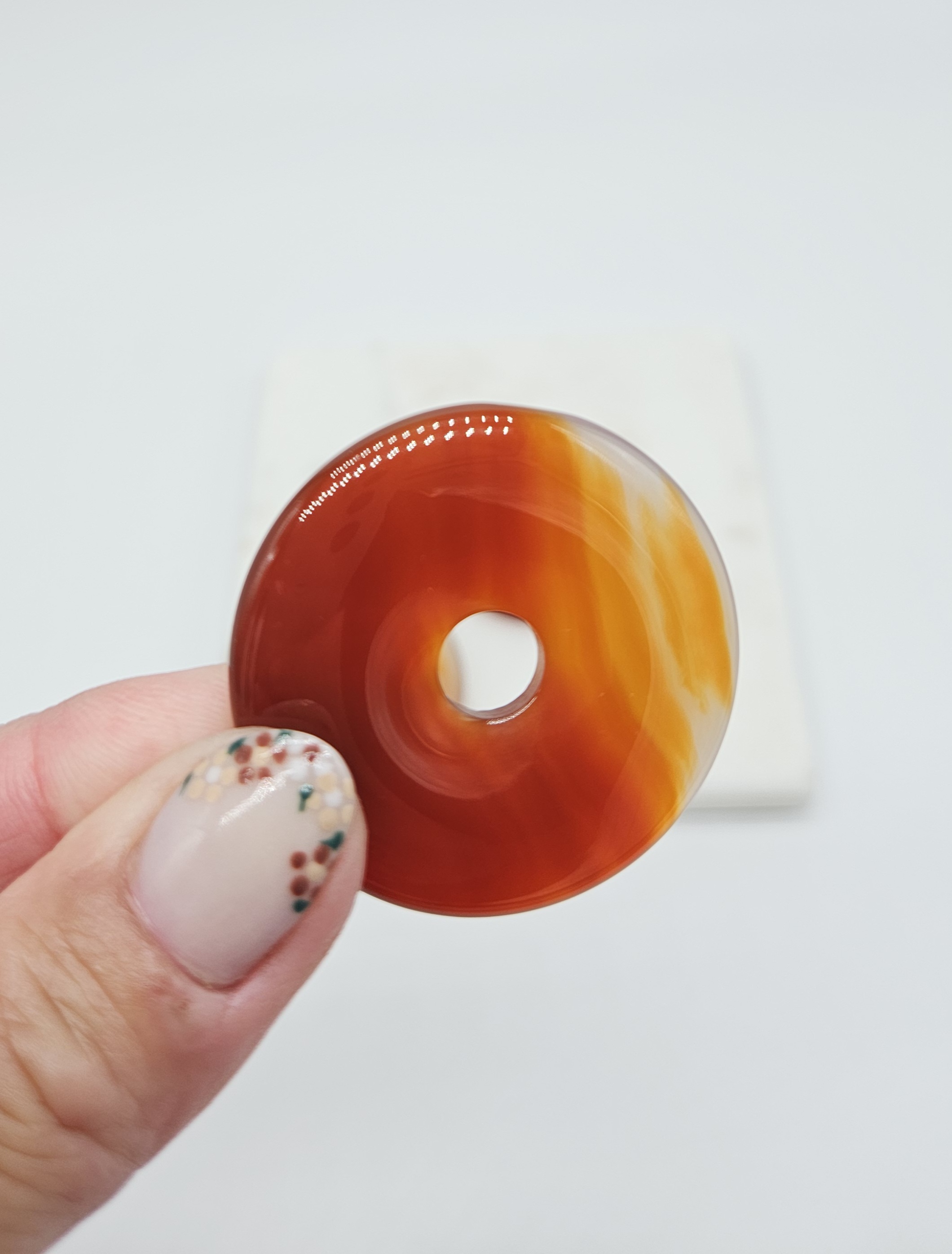 Carneool Donut 40mm