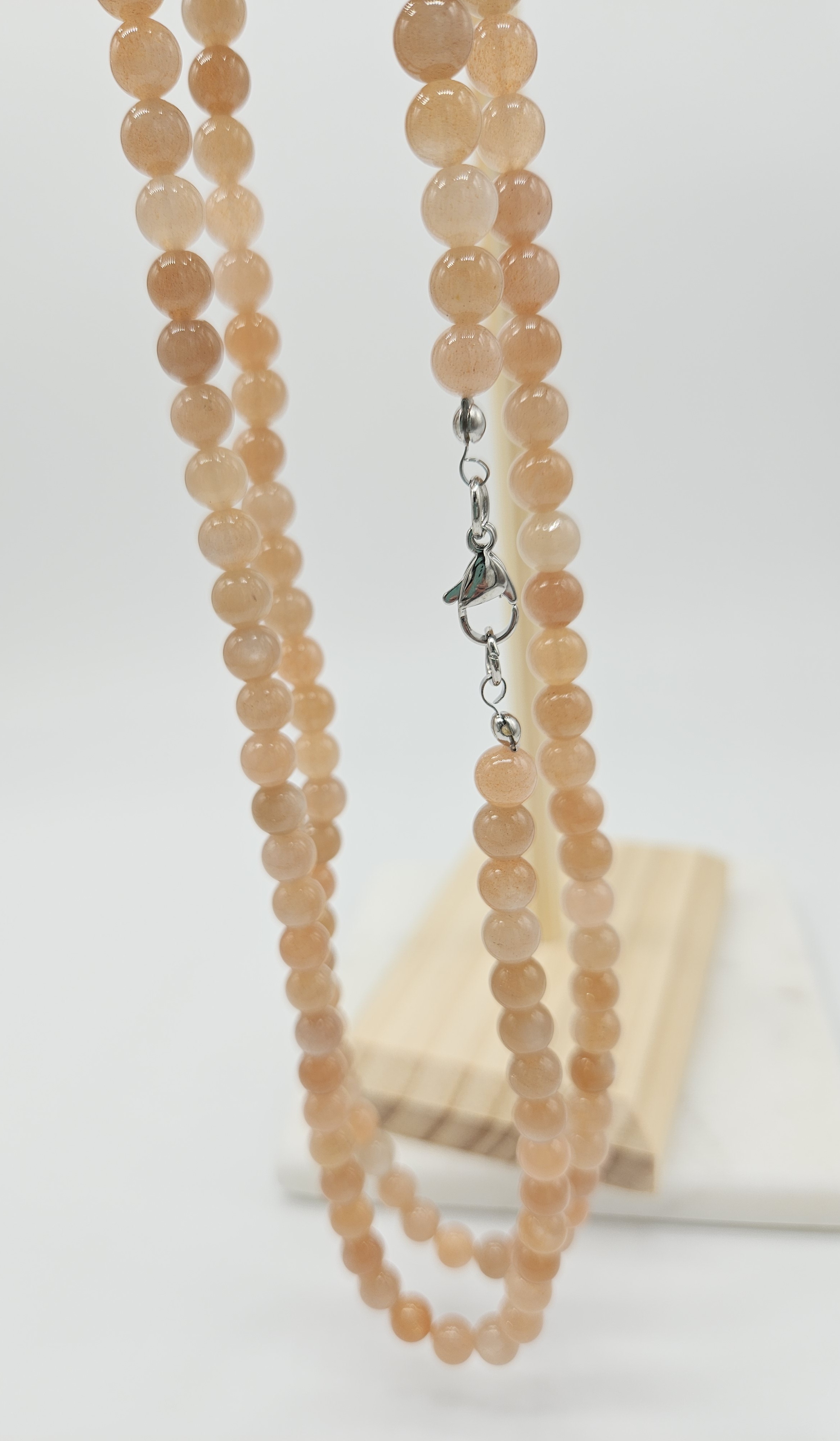 Maansteen Ketting met slotje