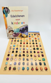 Edelsteen boekje en poster voor kind (cadeausetje)