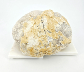 Bergkristal Kwarts Geode uit Marokko (2 helften) 3,124kg Zie Filmpje