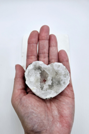 Bergkristal Kwarts Geode Hart