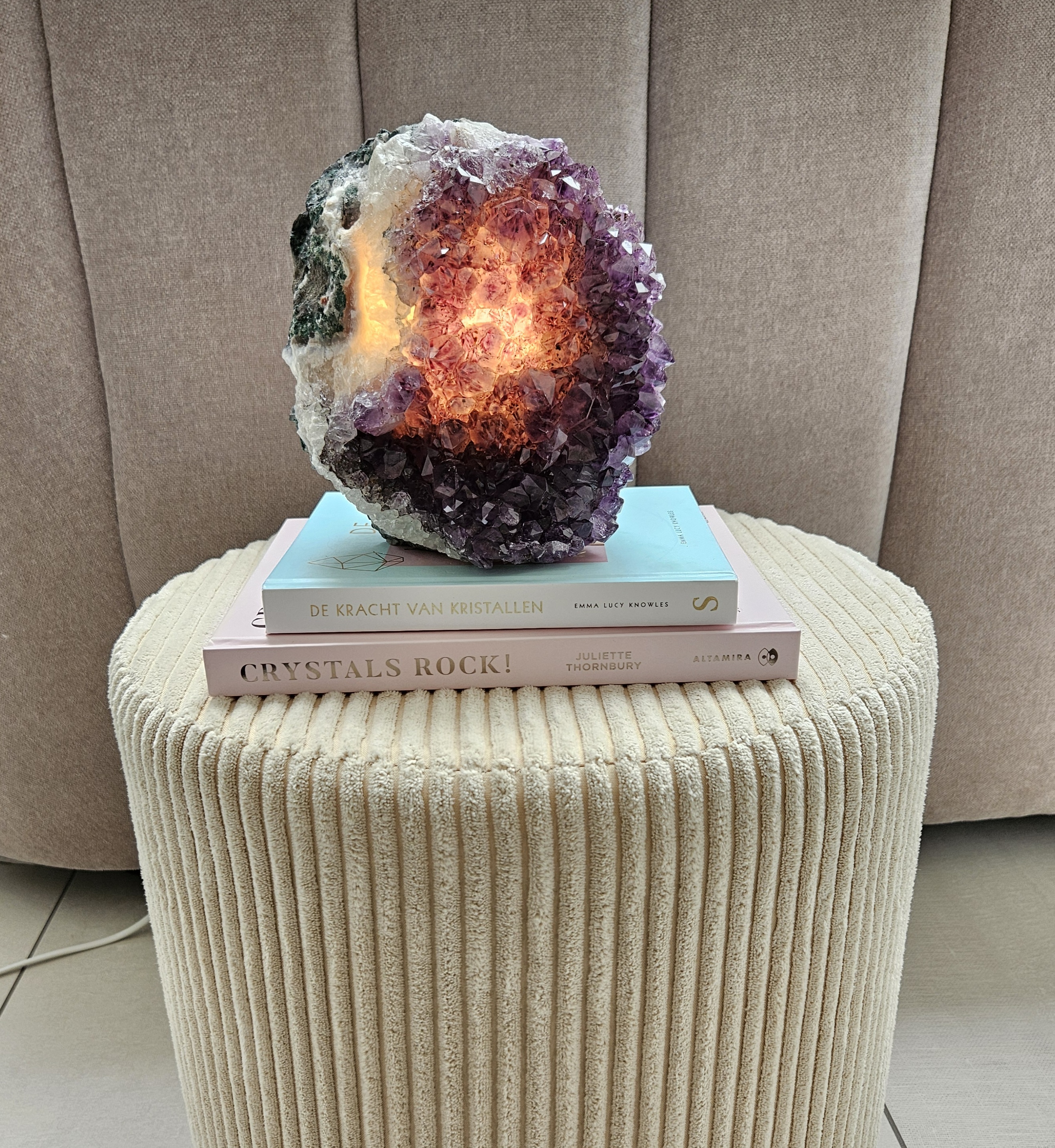 Amethist Lamp (zie filmpje)