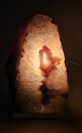 Druzy Agaat lamp (zie filmpje)