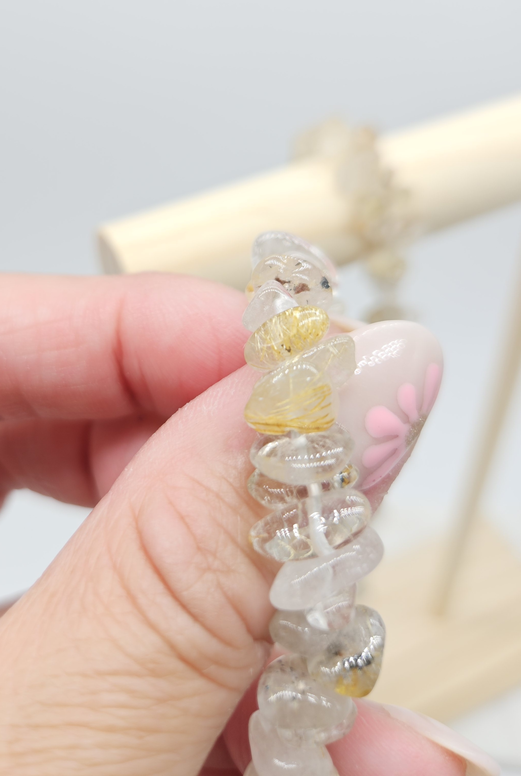 Rutielkwarts ketting met slotje