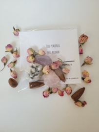Peacefull cadeauset - maansteen, amethist en rozenkwarts