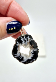 Agaat Geode Hanger (zie filmpje)