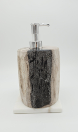 Versteend Hout Zeepdispenser (zie filmpje)