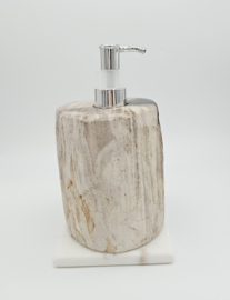 Versteend Hout Zeepdispenser (zie filmpje)