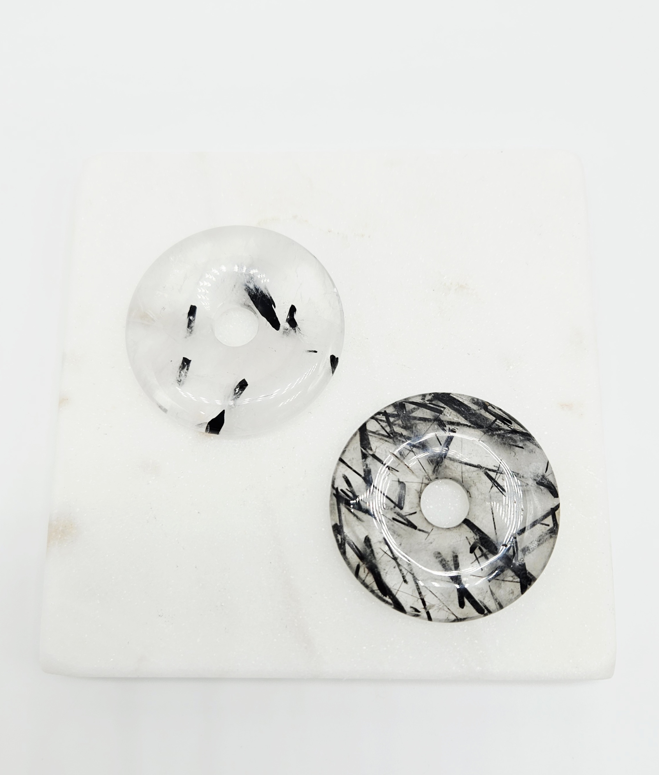 Toermalijnkwarts donut 40mm