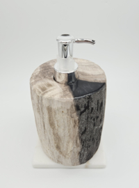 Versteend Hout Zeepdispenser (zie filmpje)