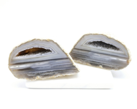Agaat Geode met "sugar coating"
