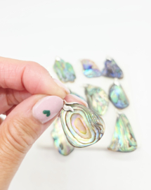 Paua opaal schelp - Zeeopaal Hanger (zie filmpje)