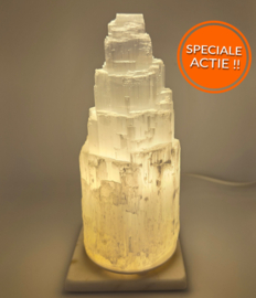 Seleniet Lamp ± 20cm hoog (zie filmpje)