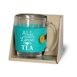 Theeglas | All you need is love & tea