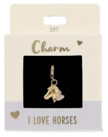 Charm 091 | I Love Horses | Gold