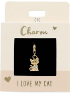 Charm 096 | I love my cat | Gold