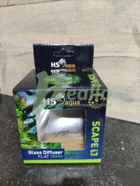 HS glazen diffusor 28mm plat tbv co2