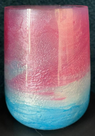 Limonade glas hand bewerkt met epoxy (zomerdag)