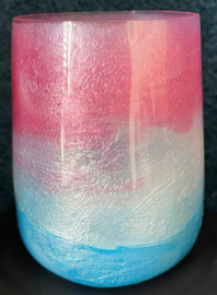 Limonade glas hand bewerkt met epoxy (zomerdag)