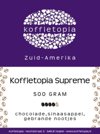 Koffietopia Supreme koffie 500 gr CO₂- neutraal