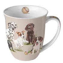 Ambiente Mug 0,4L Playing Puppies