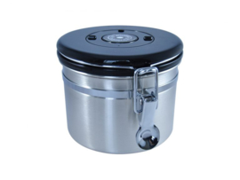 Koffiecanners bewaarblik 300 gr Zilver