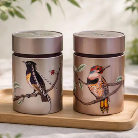 Theeblik Eigenart Birds Platin 150 gram