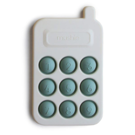 Mushie Press Toy Phone | CAMBRIGDE BLUE