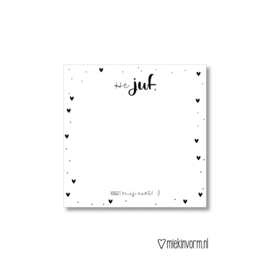 JUF & MEESTER post-it notes