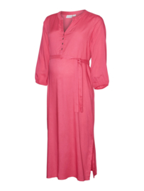 MAMA LICIOUS MISTY LIA MIDI DRESS FUCHSIA FEDORA
