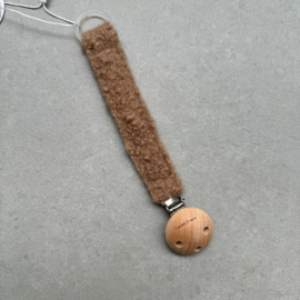 Speenkoord - Chewie Teddy Clip - Taupe
