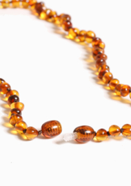Barnsteen ketting baby - Cognac