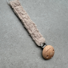 Speenkoord - Chewie Teddy Clip - Off-White