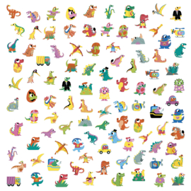 Janod - 100 stickers Dino